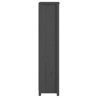 Book Cabinet Grey - Solid Wood Pine - Organize and Showcase Your Collection | 50x35x154 cm - Giant Lobelia