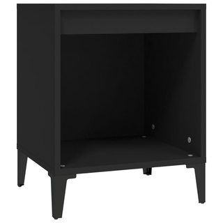 Bedside Cabinet Black 40x35x50 cm - Giant Lobelia