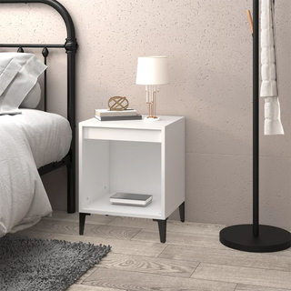 Bedside Cabinet White 40x35x50 cm - Giant Lobelia