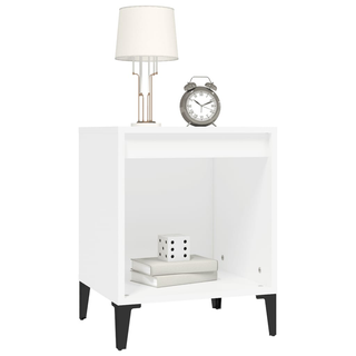 Bedside Cabinet White 40x35x50 cm - Giant Lobelia