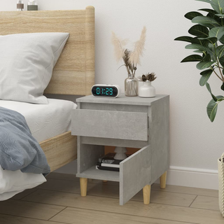 Bedside Cabinet Concrete Grey 40x35x50 cm - Giant Lobelia