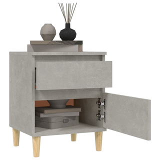 Bedside Cabinet Concrete Grey 40x35x50 cm - Giant Lobelia