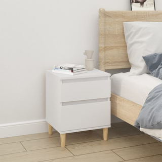 Bedside Cabinets 2 pcs White 40x35x50 cm - Giant Lobelia