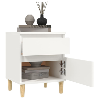 Bedside Cabinets 2 pcs White 40x35x50 cm - Giant Lobelia