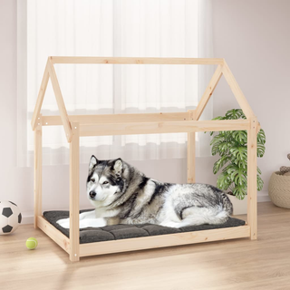 vidaXL Dog Bed 111x80x100 cm Solid Wood Pine - Giant Lobelia