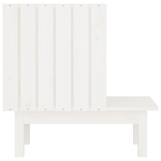 Cat House White 60x36x60 cm Solid Wood Pine - Giant Lobelia