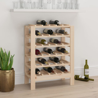 Wine Rack 61.5x30x82 cm Solid Wood Pine - Giant Lobelia