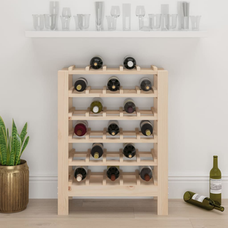 Wine Rack 61.5x30x82 cm Solid Wood Pine - Giant Lobelia