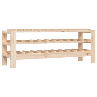 Wine Rack 109.5x30x42 cm Solid Wood Pine - Giant Lobelia