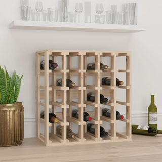 Wine Rack 58.5x33x60.5 cm Solid Wood Pine - Giant Lobelia