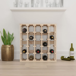 Wine Rack 58.5x33x60.5 cm Solid Wood Pine - Giant Lobelia