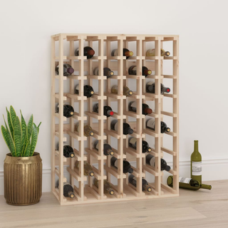 Wine Rack 70x33x94 cm Solid Wood Pine - Giant Lobelia