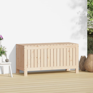 vidaXL Garden Storage Box 108x42.5x54 cm Solid Wood Pine - Giant Lobelia