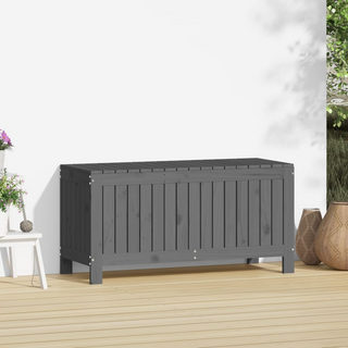 vidaXL Garden Storage Box Grey 108x42.5x54 cm Solid Wood Pine - Giant Lobelia