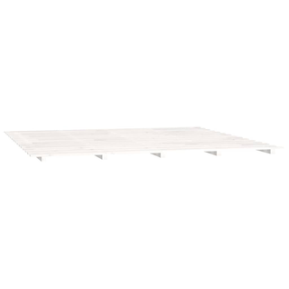 Bed Frame White 180x200 cm 6FT Super King Solid Wood Pine - Giant Lobelia