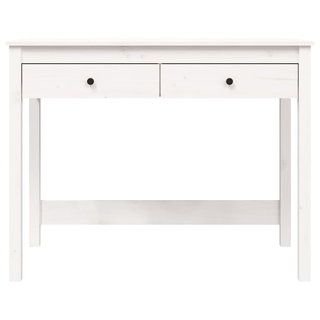 vidaXL Desk with Drawers White 100x50x78 cm Solid Wood Pine - Giant Lobelia