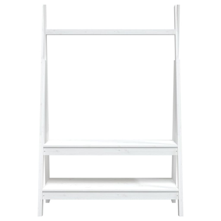 vidaXL Clothes Rack White 100x45.5x150 cm Solid Wood Pine - Giant Lobelia