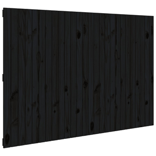 vidaXL Wall Headboard Black 166x3x110 cm Solid Wood Pine - Giant Lobelia