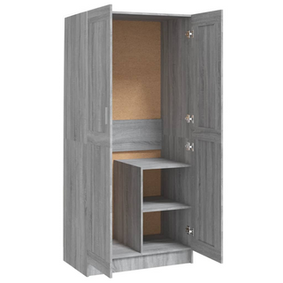 vidaXL Wardrobe Grey Sonoma 82.5x51.5x180 cm Engineered Wood - Giant Lobelia