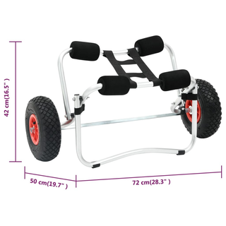 Kayak Trolley Aluminium - Giant Lobelia