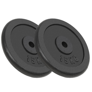 Weight Plates 2 pcs 2x15 kg Cast Iron - Giant Lobelia