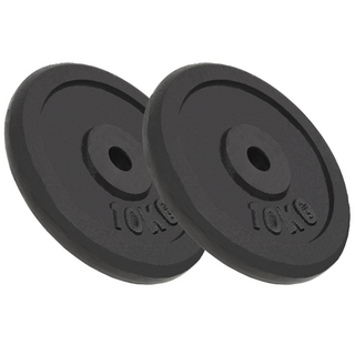 Weight Plates 2 pcs 2x10 kg Cast Iron - Giant Lobelia