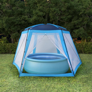 vidaXL Pool Tent Fabric 590x520x250 cm Blue - Giant Lobelia