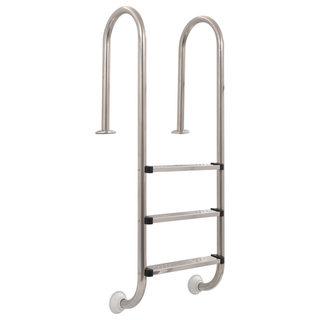 vidaXL Pool Ladder 3 Steps Stainless Steel 304 120 cm - Giant Lobelia