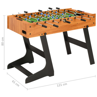 vidaXL Folding Football Table 121x61x80 cm Light Brown - Giant Lobelia