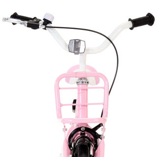 Kids Bike with Front Carrier 14 inch White and Pink - Giant Lobelia