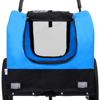 2-in-1 Pet Bike Trailer & Jogging Stroller Blue and Black - Giant Lobelia