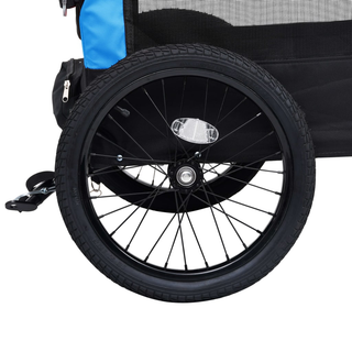 2-in-1 Pet Bike Trailer & Jogging Stroller Blue and Black - Giant Lobelia