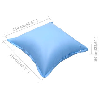 vidaXL Inflatable Winter Air Pillows for Above-Ground Pool Cover 10 pcs PVC - Giant Lobelia