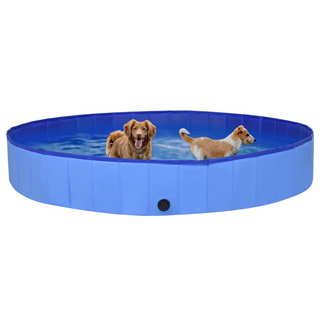 Foldable Dog Swimming Pool Blue 300x40 cm PVC - Giant Lobelia