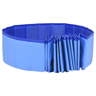 Foldable Dog Swimming Pool Blue 300x40 cm PVC - Giant Lobelia