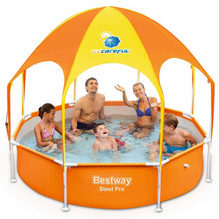 Bestway Steel Pro UV Careful Above Ground Pool for Kids 244x51 cm - Giant Lobelia