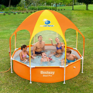 Bestway Steel Pro UV Careful Above Ground Pool for Kids 244x51 cm - Giant Lobelia