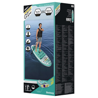 Bestway Hydro-Force Huaka’i Inflatable SUP Stand Up Paddle Board - Giant Lobelia