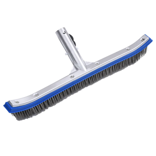 vidaXL Swimming Pool Wall Brush Aluminium - Giant Lobelia