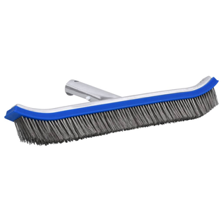 vidaXL Swimming Pool Wall Brush Aluminium - Giant Lobelia