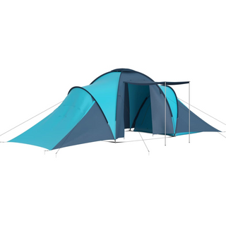 Camping Tent 6 Persons Blue and Light Blue - Giant Lobelia