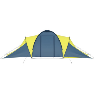 Camping Tent 6 Persons Blue and Yellow - Giant Lobelia