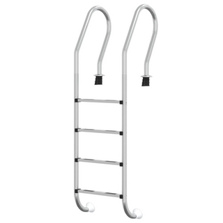 vidaXL Pool Ladder 54x38x184.5 cm 304 Stainless Steel - Giant Lobelia