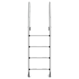 vidaXL Pool Ladder 54x38x184.5 cm 304 Stainless Steel - Giant Lobelia