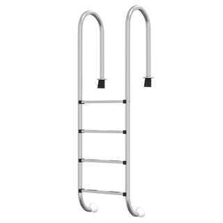 vidaXL Pool Ladder 54x38x184.5 cm 304 Stainless Steel - Giant Lobelia