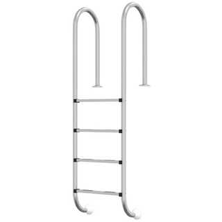 vidaXL Pool Ladder 54x38x184.5 cm 304 Stainless Steel - Giant Lobelia