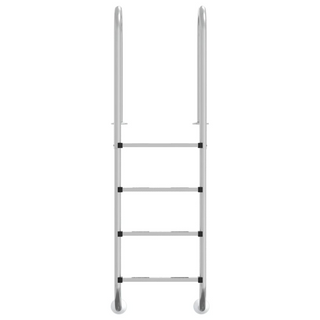 vidaXL Pool Ladder 54x38x184.5 cm 304 Stainless Steel - Giant Lobelia