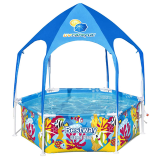 Bestway Steel Pro UV Careful Above Ground Pool for Kids 183x51 cm - Giant Lobelia