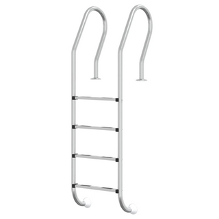 vidaXL Pool Ladder 54x38x184.5 cm 304 Stainless Steel - Giant Lobelia