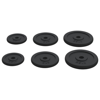 Weight Plates 6 pcs 30 kg Cast Iron - Giant Lobelia